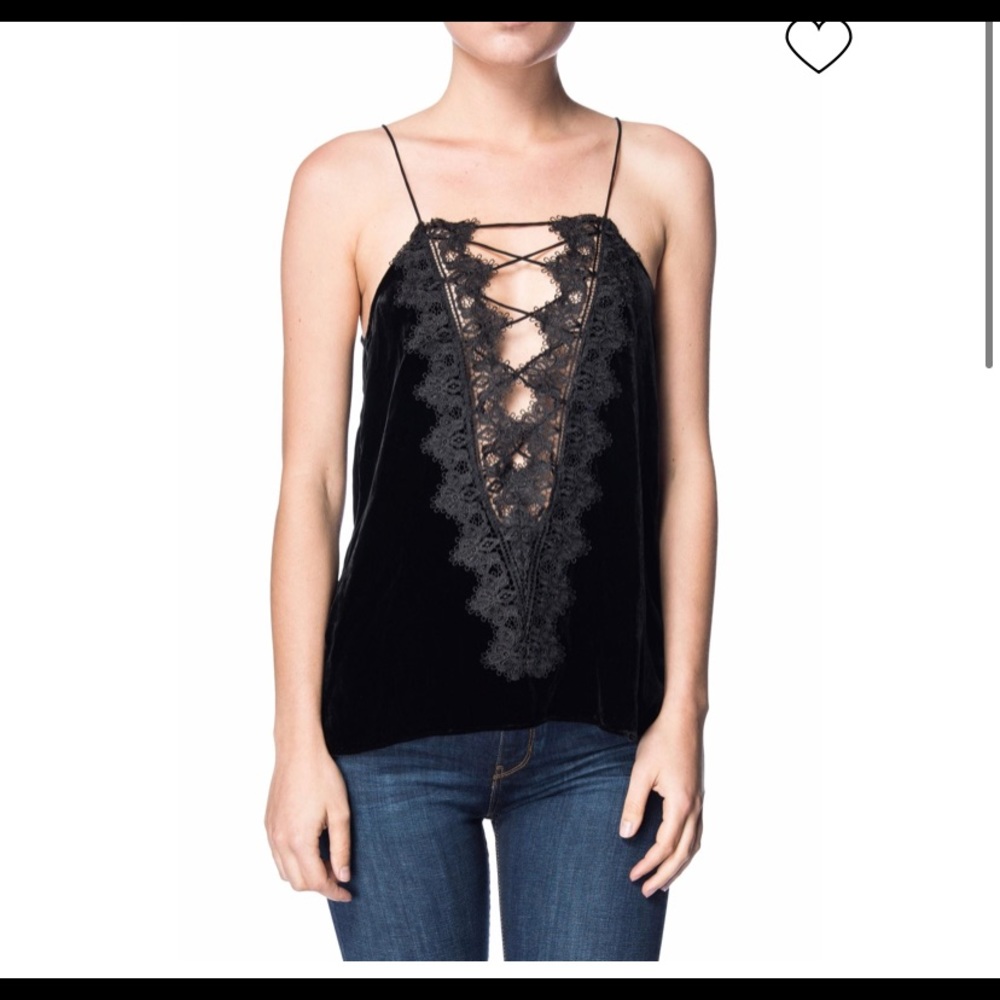 cami nyc velvet tank top